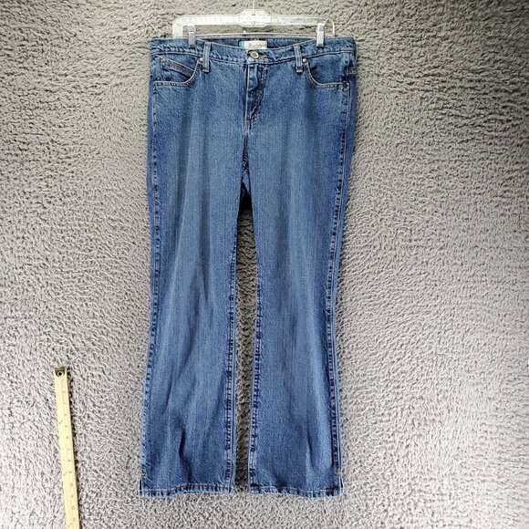 Wrangler Jeans Womens 11/12 X 30 Blue Cowgirl Cut 100% Cotton Bootcut - Picture 5 of 12